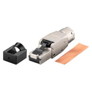GOOBAY βύσμα RJ45 CAT 8.1 STP 61130, tool-free, ασημί | Καλώδια - Αντάπτορες | elabstore.gr