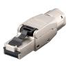 GOOBAY βύσμα RJ45 CAT 8.1 STP 61130, tool-free, ασημί | Καλώδια - Αντάπτορες | elabstore.gr