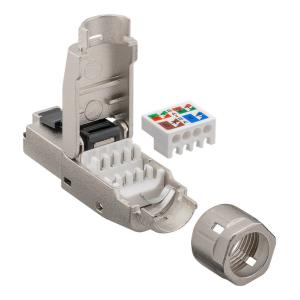 GOOBAY βύσμα RJ45 CAT 8.1 STP 61130, tool-free, ασημί | Καλώδια - Αντάπτορες | elabstore.gr