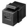 GOOBAY keystone module USB-C 3.2 Gen 2 61261, θηλυκό σε θηλυκό, μαύρο | Εξοπλισμός IT | elabstore.gr