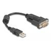 DELOCK καλώδιο USB σε RS-232 61549, 921.6Kbps, 0.25m, μαύρο | Καλώδια - Αντάπτορες | elabstore.gr