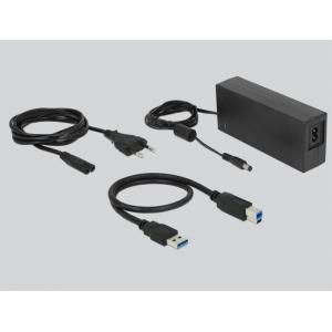 DELOCK docking station 64063, clone function, 4x HDD/SSD 6Gb/s, μαύρο | Συνοδευτικά PC | elabstore.gr