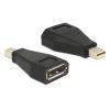 DELOCK αντάπτορας mini DisplayPort σε DisplayPort 65238, 4K, μαύρος | Καλώδια - Αντάπτορες | elabstore.gr