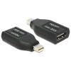 DELOCK αντάπτορας DisplayPort mini σε HDMI 65552, 1080p, μαύρος | Καλώδια - Αντάπτορες | elabstore.gr