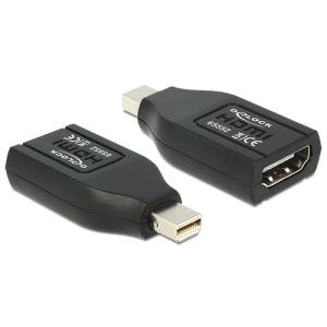 DELOCK αντάπτορας DisplayPort mini σε HDMI 65552, 1080p, μαύρος | Καλώδια - Αντάπτορες | elabstore.gr