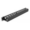DELOCK cable management 66550 για rack 19"/1U, μαύρο | Εξοπλισμός IT | elabstore.gr