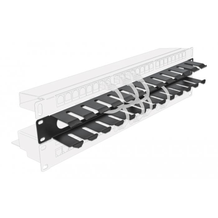 DELOCK cable management 66550 για rack 19"/1U, μαύρο | eLabstore.gr DELOCK cable management 66550 για rack 19"/1U, μαύρο | Εξοπλισμός IT | elabstore.gr