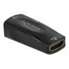 DELOCK αντάπτορας HDMI σε VGA 66560, 1080p/60Hz, μαύρος | Καλώδια - Αντάπτορες | elabstore.gr