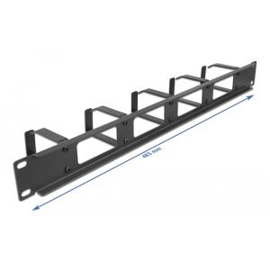 DELOCK cable management 66659 για rack 19"/1U, 5x γάντζοι, μαύρο | Εξοπλισμός IT | elabstore.gr