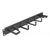 DELOCK cable management 66848 για rack 19"/1U, 5x γάντζοι, μαύρο | Εξοπλισμός IT | elabstore.gr