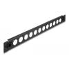 DELOCK D-Type patch panel 66900, 19"/1U, 12x ports, μαύρο | Εξοπλισμός IT | elabstore.gr