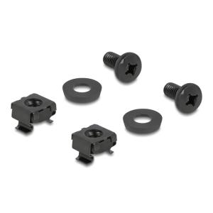 DELOCK βάση οργάνωσης καλωδίων 66979, 83x60mm, μαύρη | Εξοπλισμός IT | elabstore.gr