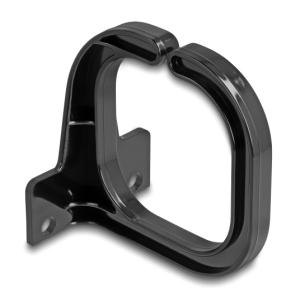 DELOCK βάση οργάνωσης καλωδίων 66979, 83x60mm, μαύρη | Εξοπλισμός IT | elabstore.gr