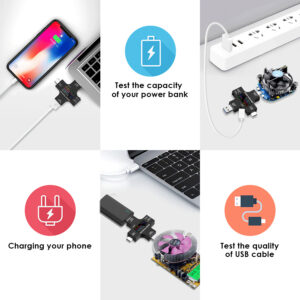 Συσκευή ελέγχου λειτουργίας θύρας USB, Micro USB & USB-C, 3.6-32V, LCD | Εργαλεία | elabstore.gr
