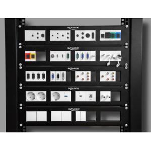 DELOCK D-Type module βάση 81405 για Easy 45 patch panel, 45x45mm, 5τμχ | Εξοπλισμός IT | elabstore.gr