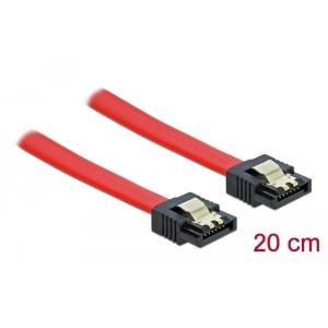 DELOCK καλώδιο SATA 82675, 6 Gb/s, 20cm, κόκκινο | Καλώδια - Αντάπτορες | elabstore.gr