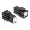 DELOCK Keystone module USB Type-B 86600, θηλυκό σε θηλυκό, μαύρο | Εξοπλισμός IT | elabstore.gr