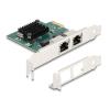 DELOCK κάρτα επέκτασης PCIe x1 σε 2x RJ45 Gigabit 88205, 1000Mbps | Δικτυακά | elabstore.gr