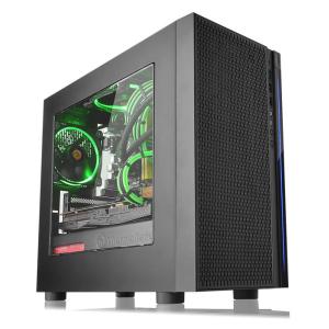 THERMALTAKE PC case micro tower Versa H18, 398x205x439mm, 1x fan, μαύρο | PC & Αναβάθμιση | elabstore.gr