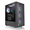 THERMALTAKE PC case mid tower S200 TG ARGB, 460x210x395mm, 3x fan, μαύρο | PC & Αναβάθμιση | elabstore.gr