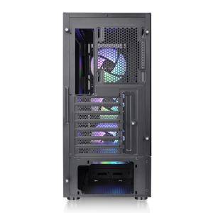 THERMALTAKE PC case mid tower S200 TG ARGB, 460x210x395mm, 3x fan, μαύρο | PC & Αναβάθμιση | elabstore.gr