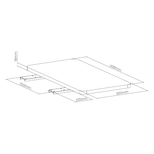 BRATECK ράφι γραφείου DET-4, ξύλινο, 600x409x30mm, 20kg, μαύρο | eLabstore.gr BRATECK ράφι γραφείου DET-4, ξύλινο, 600x409x30mm, 20kg, μαύρο | Αναλώσιμα - Είδη Γραφείου | elabstore.gr