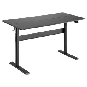 BRATECK γραφείο G04-22D-BL, ρυθμιζόμενο ύψος, 140x68cm, μαύρο | Αναλώσιμα - Είδη Γραφείου | elabstore.gr