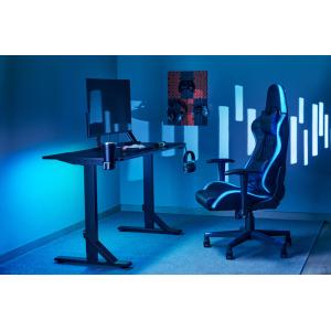 BRATECK gaming γραφείο GMD11-3, ρυθμιζόμενο ύψος, 136x60cm, RGB, μαύρο | Αναλώσιμα - Είδη Γραφείου | elabstore.gr