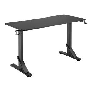 BRATECK gaming γραφείο GMD11-3, ρυθμιζόμενο ύψος, 136x60cm, RGB, μαύρο | Αναλώσιμα - Είδη Γραφείου | elabstore.gr