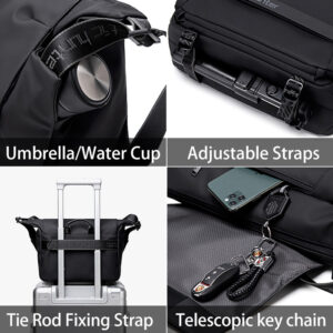 ARCTIC HUNTER τσάντα ώμου K00152 με θήκη tablet, 13L, μαύρη | Προσωπική Φροντίδα | elabstore.gr