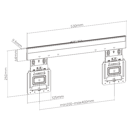 BRATECK επιτοίχια βάση LED-1944 για οθόνη 32"-65", 75kg | eLabstore.gr BRATECK επιτοίχια βάση LED-1944 για οθόνη 32"-65", 75kg | Εικόνα & Ήχος | elabstore.gr