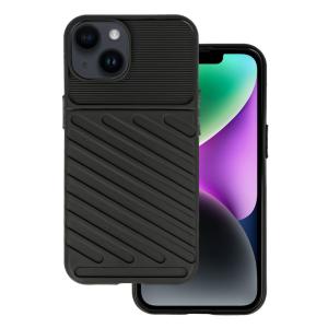 POWERTECH Θήκη Thunder MOB-1831 για iPhone 14, μαύρη | Αξεσουάρ κινητών | elabstore.gr