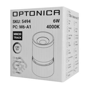 OPTONICA LED μαγνητικό φωτιστικό 5494, 6W, 4000K, μεταλλικό, μαύρο | Φωτισμός | elabstore.gr