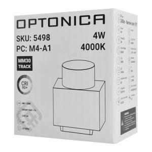OPTONICA LED μαγνητικό φωτιστικό 5498, 4W, 4000K, μεταλλικό, μαύρο | Φωτισμός | elabstore.gr