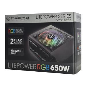 THERMALTAKE τροφοδοτικό PC Litepower RGB, 650W, Non Modular, Active PFC | PC & Αναβάθμιση | elabstore.gr