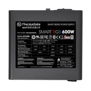 THERMALTAKE τροφοδοτικό PC Smart RGB, 600W, 80 Plus Standard, Active PFC | PC & Αναβάθμιση | elabstore.gr