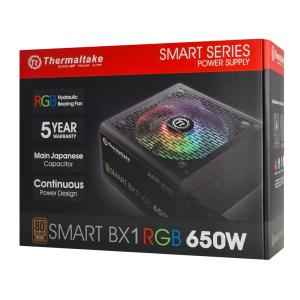 THERMALTAKE τροφοδοτικό PC Smart BX1 RGB 650W, 80 Plus Bronze Active PFC | eLabstore.gr THERMALTAKE τροφοδοτικό PC Smart BX1 RGB 650W, 80 Plus Bronze Active PFC | PC & Αναβάθμιση | elabstore.gr