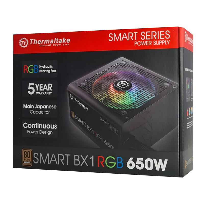 THERMALTAKE τροφοδοτικό PC Smart BX1 RGB 650W, 80 Plus Bronze Active PFC | eLabstore.gr THERMALTAKE τροφοδοτικό PC Smart BX1 RGB 650W, 80 Plus Bronze Active PFC | PC & Αναβάθμιση | elabstore.gr