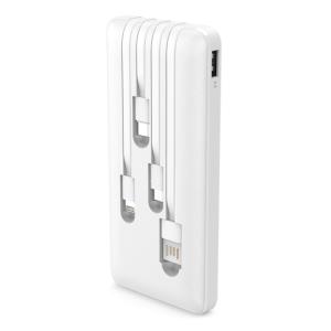 POWERTECH Power Bank PT-1061 10000mAh, 4x Output, 10.5W, λευκό | Αξεσουάρ κινητών | elabstore.gr