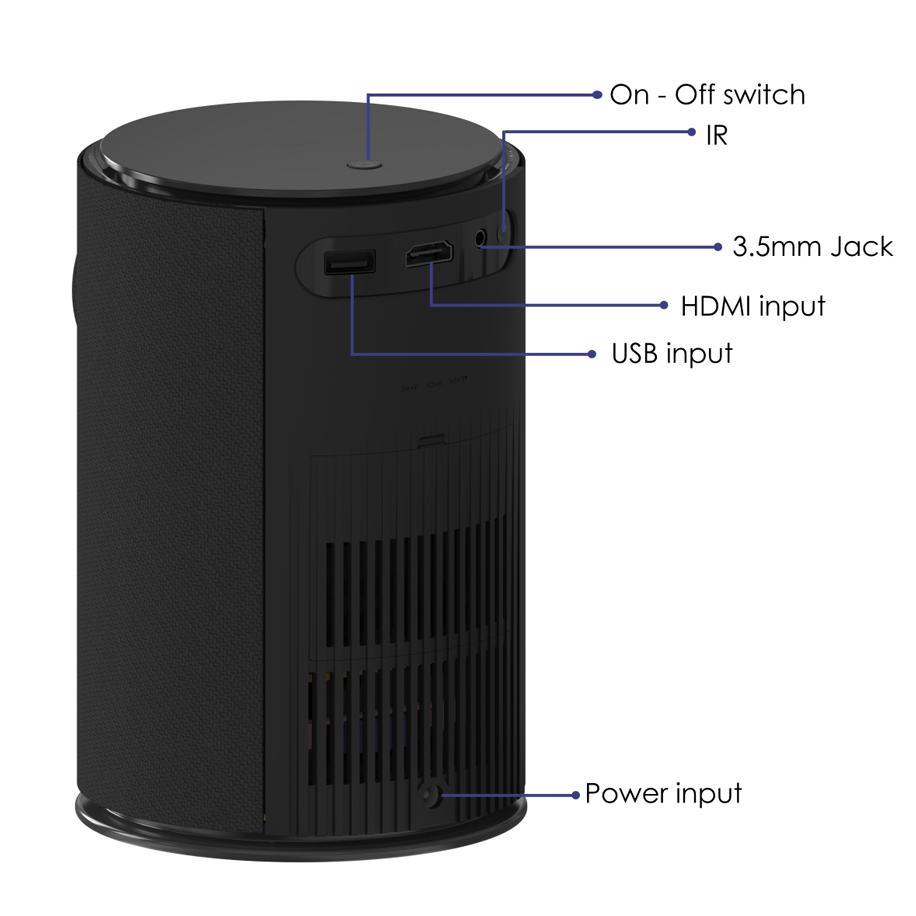 POWERTECH LED βιντεοπροβολέας Pharos, Full HD, WiFi, μαύρος | eLabstore.gr POWERTECH LED βιντεοπροβολέας Pharos, Full HD, WiFi, μαύρος | Εικόνα & Ήχος | elabstore.gr