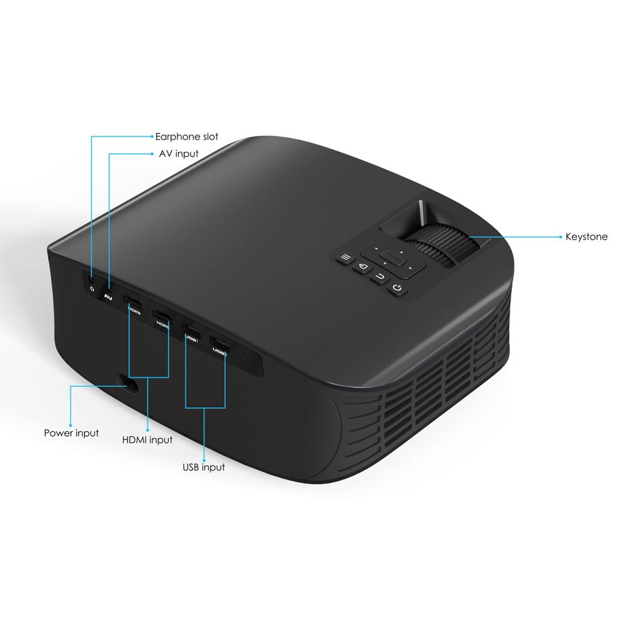 PPOWERTECH LED βιντεοπροβολέας X-Vision, 1080p WiFi, Dolby Audio, Android | eLabstore.gr PPOWERTECH LED βιντεοπροβολέας X-Vision, 1080p WiFi, Dolby Audio, Android | Εικόνα & Ήχος | elabstore.gr