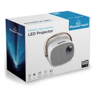 POWERTECH LED βιντεοπροβολέας PT-981, Full HD, 1600mAh, λευκός | eLabstore.gr POWERTECH LED βιντεοπροβολέας PT-981, Full HD, 1600mAh, λευκός | Εικόνα & Ήχος | elabstore.gr