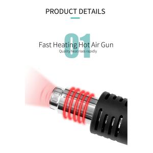 QUICK σταθμός κόλλησης QUICK715, κολλητήρι/πιστόλι αέρα, 760W, 100~450°C | eLabstore.gr
