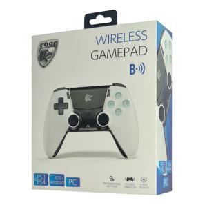 ROAR bluetooth gamepad RR-0021 για PS3/PS4, PC, iOs & android, λευκό | Συνοδευτικά PC | elabstore.gr