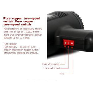 SUNSHINE πιστόλι θερμού αέρα RS-1800D, 2 ταχύτητες, LCD, 1800W, μαύρο | eLabstore.gr