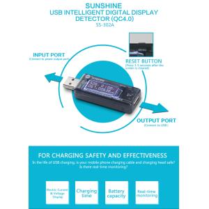 SUNSHINE USB tester φόρτισης SS-302A, V/A/Time/mAh | Εργαλεία | elabstore.gr