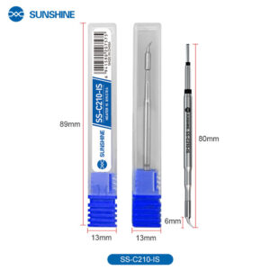 SUNSHINE soldering iron tip SS-C210 τύπου IS, για T210, 80mm | Εργαλεία | elabstore.gr