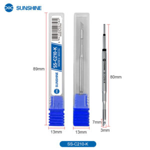 SUNSHINE soldering iron tip SS-C210 τύπου K, για T210, 80mm | Εργαλεία | elabstore.gr