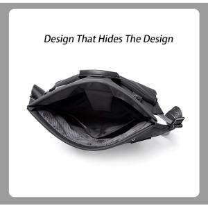 ARCTIC HUNTER τσάντα Crossbody YB00046 με θήκη tablet, 10L, μαύρη | Προσωπική Φροντίδα | elabstore.gr