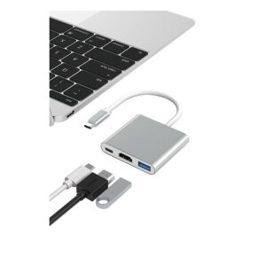 Adaptor USB Type-C 3 in 1/USB 3.0/HDMI/Type-C 3W1 | Ήχου & Εικόνας | elabstore.gr